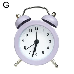 Mini Metal Twin Bell Alarm Clock Loud Clocks Vintage Bedside Analogue U7W3 - Picture 1 of 16