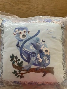 Nathalie Lete Anthropologie Monkey Pillow - Picture 1 of 4