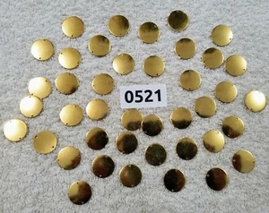40 vergoldete Edelstahl Scheiben Doppelloch Armbänder / Ketten 0,25 EUR pro Stk. - Bild 1 von 2