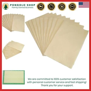 10 Jewelry Polishing Cloths Medium Grit Non-toxic Double-sided Safe Clean - Picture 1 of 8