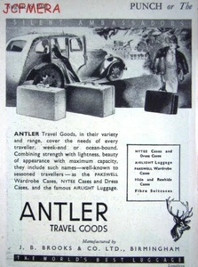 'ANTLER' Leather Suitcases Travel Goods Advert - Small WW2 1941 Print Ad - Picture 1 of 1