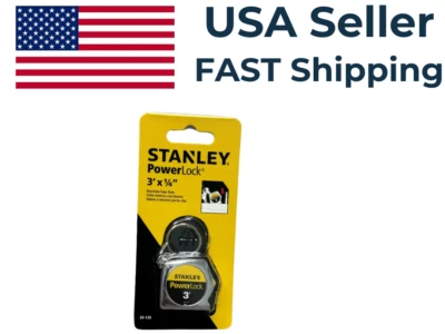 Llavero Stanley PowerLock 39-130 3' x 1/4" cinta métrica 36" regla de bolsillo Foto 1 de 3