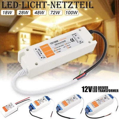 12V led Trafo Netzteil Treiber  Netzadapter Driver Schaltnetzteil fuer LED Strip - Bild 1 von 4
