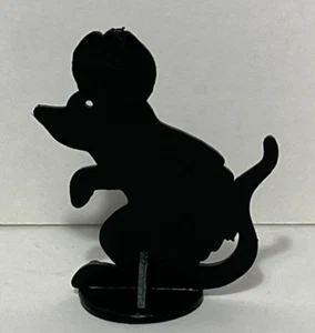 Vintage Green Ghost Game Pet Player Pawn Black Rat / Mouse - Picture 1 of 2