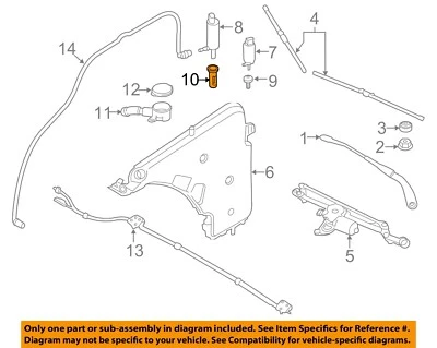 BMW OEM 07-16 328i Limpiaparabrisas-Lavadora Bomba Pantalla 61678374382 Foto 1 de 2