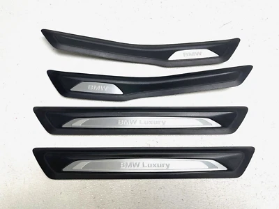 12-16 BMW 328i 335i F30 SEDÁN LUXURY DOOR SILL SCUFF PLATE TRIM PANEL SET OEM Foto 1 de 4