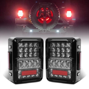 2pcs DOT Tail Lights Brake Running Turn Signal Lamps For Jeep Wrangler JK  07-18 - Picture 1 of 15