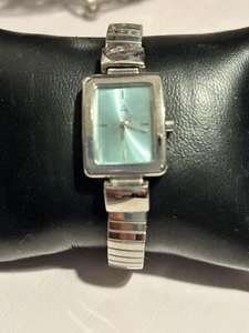 Avon silver & blue watch - Picture 1 of 3