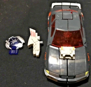 Transformers Cybertron Runamuck 2002 Hasbro Car Gray Orange Flames With Key - Picture 1 of 3