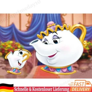 Volle Runde Diamant Malerei Cartoon Teekanne 5D DIY Mosaik Kunst Wandbilder Gesc - Bild 1 von 12