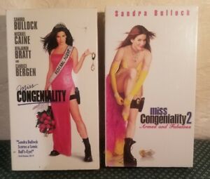 Miss Congeniality VHS 2001 Sandra Bullock Michael Caine Benjamin Bratt