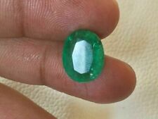 Zambia Emerald 2.83 Cts Pietra preziosa ovale verde reale non trattata naturale