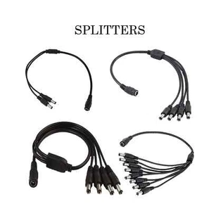 CCTV DC Power Splitter Cable For Camera 12V 2.1mm Female to 2/3/4/5/6/8 Way Male - Picture 1 of 15