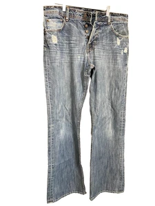 575 Los Angeles Designer Jeans Penny Button Fly Relaxed Boot Cut Mens Size 34X33 - Picture 1 of 6