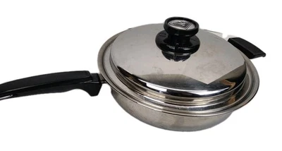 VTG 7 Ply Induct-A-Core 10 Inch Skillet Stainless Steel Waterless Cooking W/Lid - Image 1 of 4