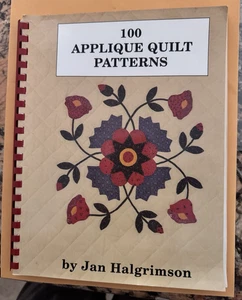 100 Applikationen volle Größe Quiltmuster SPIRALBUCH Jan Halgrimson 1988 sehr guter Zustand - Bild 1 von 11