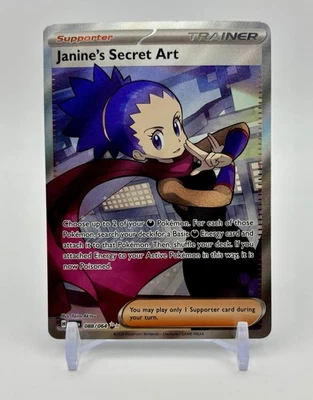 Janine’s Secret Art Full Art 088/064 – Ultra Rare Trainer – Near Mint - Image 1 of 2