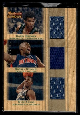 2007 Topps #TTR-BSY Brewer Stuckey Young Triple Relics Orange #/99 - Image 1 of 2