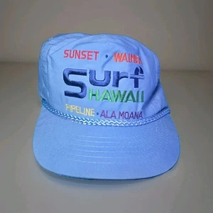 VINTAGE Surf Hawaii Sonnenuntergang Waimea Pipeline Ala Moana Snapback Mütze. Eds Honolulu - Bild 1 von 3