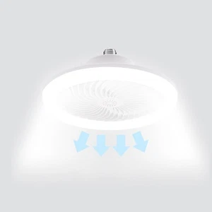 Ceiling Fan Lights Chandelier Low Profile Silent Ceiling Fan w/ Remote Control - Picture 1 of 11