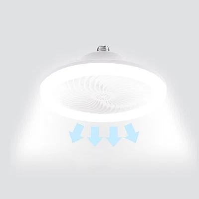Ceiling Fan Lights Chandelier Low Profile Silent Ceiling Fan w/ Remote Control - Image 1 of 4