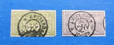 Netherlands Stamps, Scott B2-B3 CTO's Hinged - Image 1 of 2