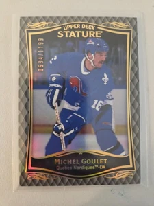 Michel Goulet Legends 694/1199 23/24 Update 2024-25 Upper Deck Stature Hockey - Picture 1 of 2