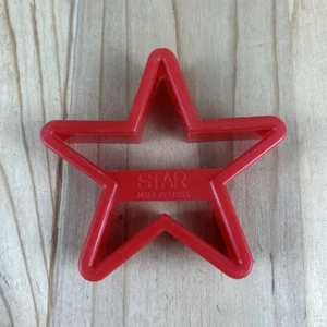 Weihnachtsstern Ausstecher 3" Rot Kunststoff Urlaub Patriotisch - Bild 1 von 4