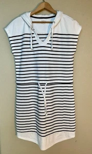 Sudadera con Capucha Maurices Larga Sin Mangas Rayas Cordón Algodón Mujer M - Imagen 1 de 12