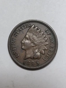 1895 Indian Head Cent NINE LOOKS LIKE AN EIGHT !!  Error ??? - Picture 1 of 5