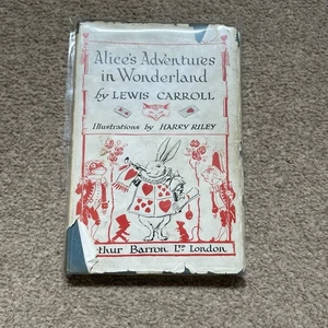 1945 ALICE IN WONDERLAND ORIGNAL CLASSIC BOOK COLLECTORS HARRY RILEY - Picture 1 of 2