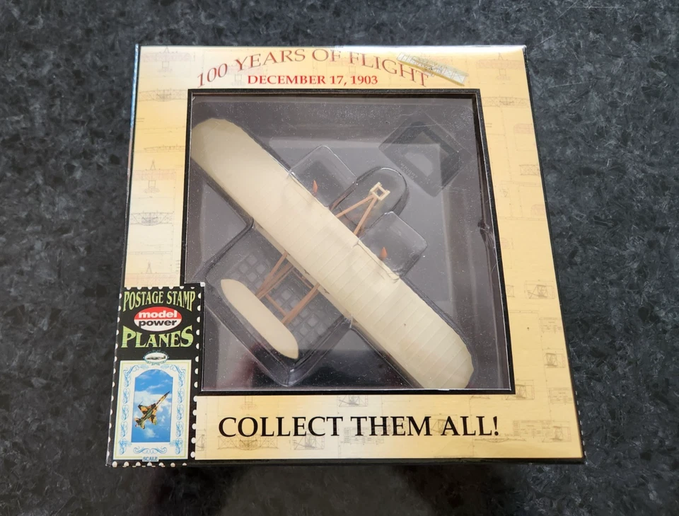 Postage Stamp Planes - 100 Years of Flight - No.5555 Wright Flyer - Image 1 of 2