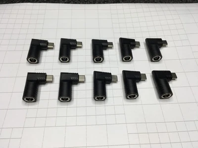 Lot of 20 - 7.4MM Barrel (For Dell) to 65W USB-C Charger Adapter - Image 1 of 4
