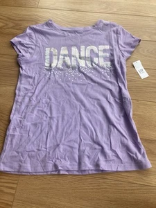New Girls Aged 14-16 Casual Purple T-Shirt With Silver Dots. - Picture 1 of 4