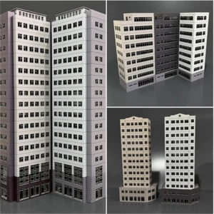 HO Scale 1/87 Buildings City Scene Model Train Railway Modern Office Kit Toys - Bild 1 von 44
