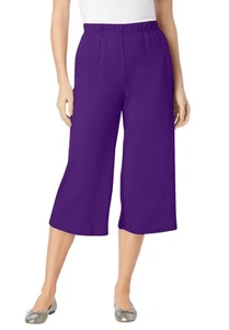 Woman Within Plus Size 7-Day Knit Culotte - Picture 1 of 33