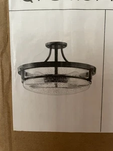 Quoizel Lighting QF3419PN Outpost 4-Light Palladian Bronze SemiFlush Mount Light - Picture 1 of 4