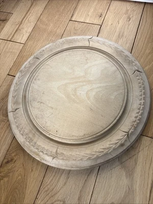 Antique Sycamore Hand carved Breadboard Wooden Wheat Carving,County Kitchen - Image 1 of 4