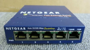 Netgear FS105v2 5 Port 10/100Mbps Fast Ethernet Unmanaged Switch with Warranty!! - Picture 1 of 3