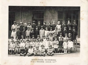 ALTES FOTO SCHULANDENKEN 1934 SIBI CLERY-FRONTENEX (SAVOYEN 73) - Bild 1 von 2