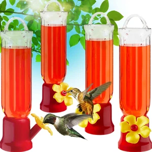 Hummingbird Feeder 4 Pack Feeders for Outdoors Hanging Garden Displa - Picture 1 of 12
