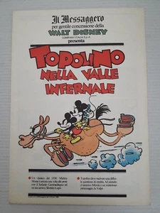 Walt Disney Il Messaggero anno 1989 Topolino nella valle infernale - Picture 1 of 1