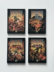 id Software Doom Leinen Textur Poster Magnete * 4er Set * kostenloser Aufkleber - Bild 1 von 19