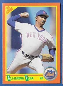 Alejandro Peña New York Mets #32T - Puntuación negociada casi nueva-como nueva 1990 - Imagen 1 de 2