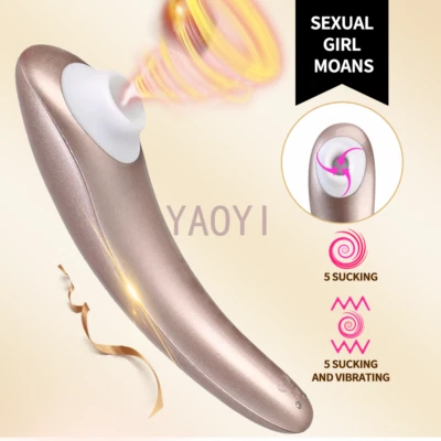 阴蒂吸吮振动器乳头刺激器口腔性玩具女士可充电 — 第 1/4 张图片