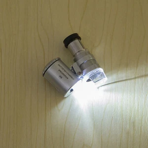 60X Magnifying Loupe Jewelry Jewelers Pocket Magnifier Loop Eye Glass Led LighqF - Picture 1 of 10