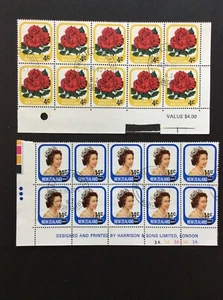 BroadviewStamps New Zealand #693-94 CTO inscription blocks. NH NGAI. - Picture 1 of 2