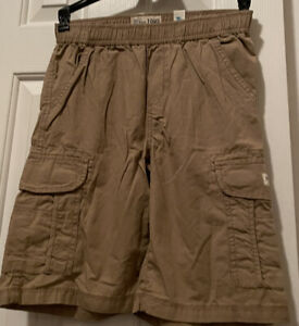 Boys Kids Childrens Place cargo khaki shorts With adjustable Waist size 10 New