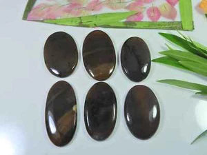 264Cts. Lote de 6 piezas de piedras preciosas sueltas cabujón ovalado dendrita miel natural 38-45 mm b15 - Imagen 1 de 9