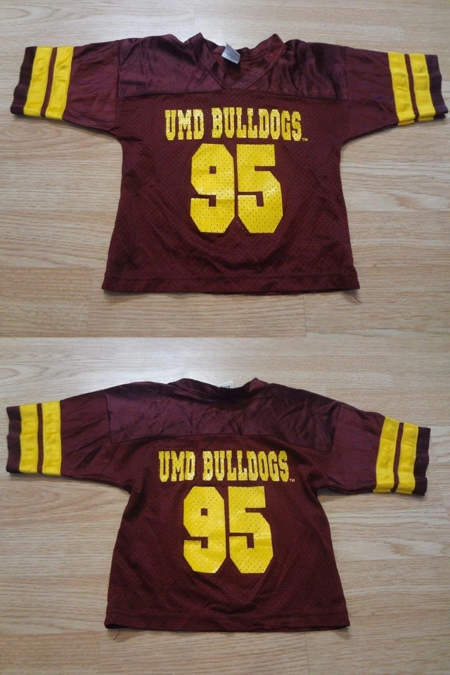 Camiseta de fútbol americano Little King para niños pequeños Minnesota-Duluth Bulldogs #95 talla 2 Foto 1 de 1